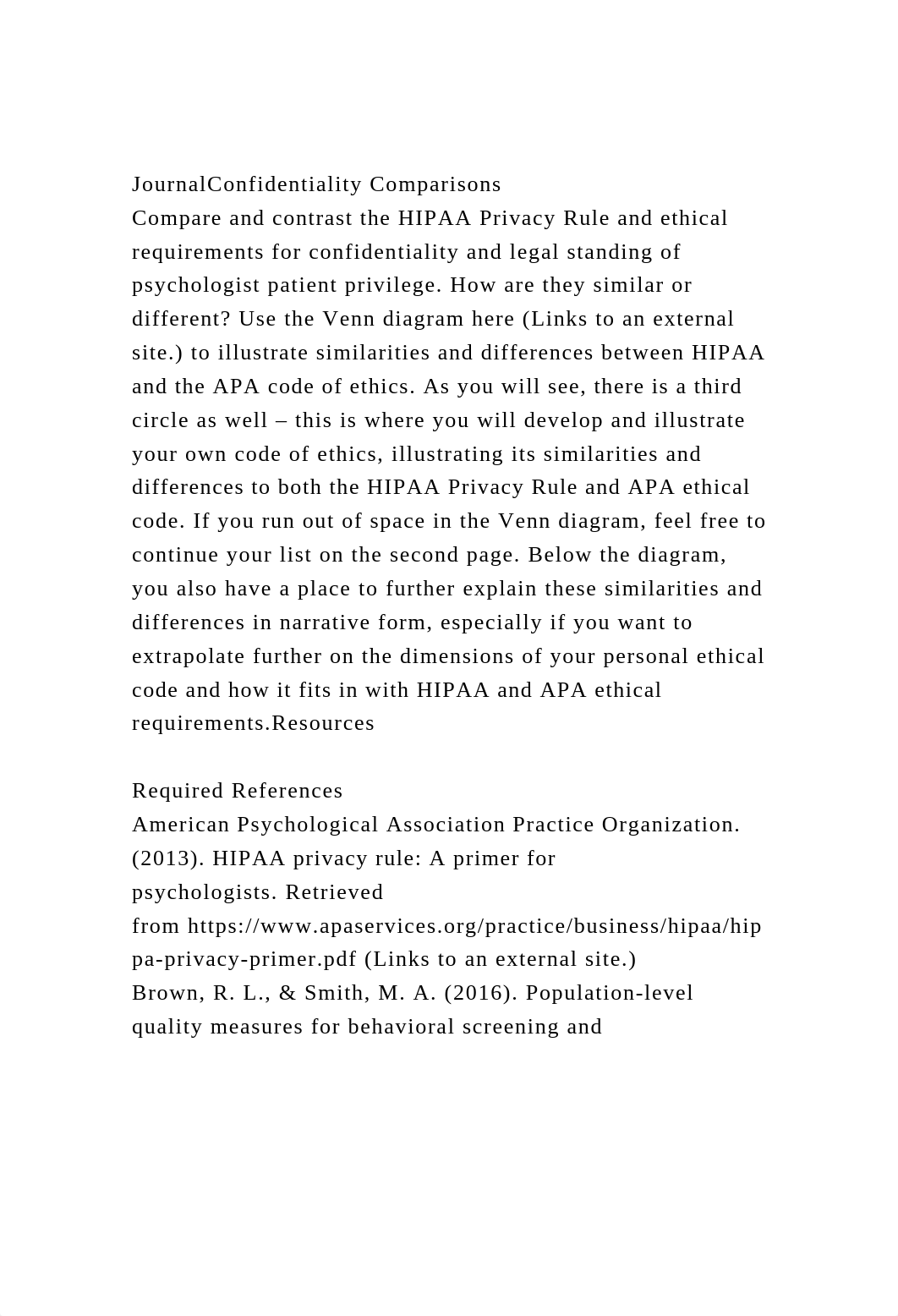 JournalConfidentiality ComparisonsCompare and contrast the HIPAA.docx_dsrna1q65ja_page2