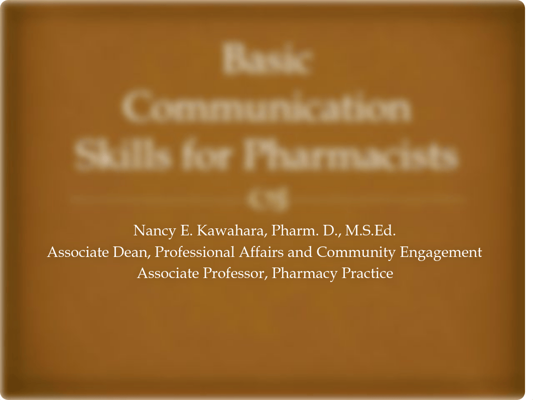 Basic Communication Skills for Pharmacists.pdf_dsrrq1f26wl_page1