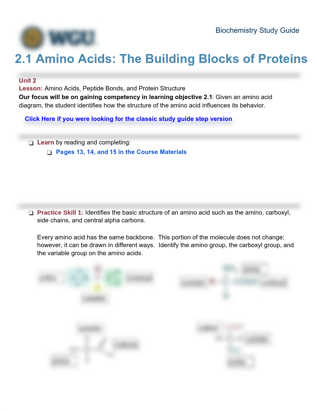 21 Amino Acids The Building Blocks of Proteins Study Guide with answers.pdf_dsrv79mcr42_page1