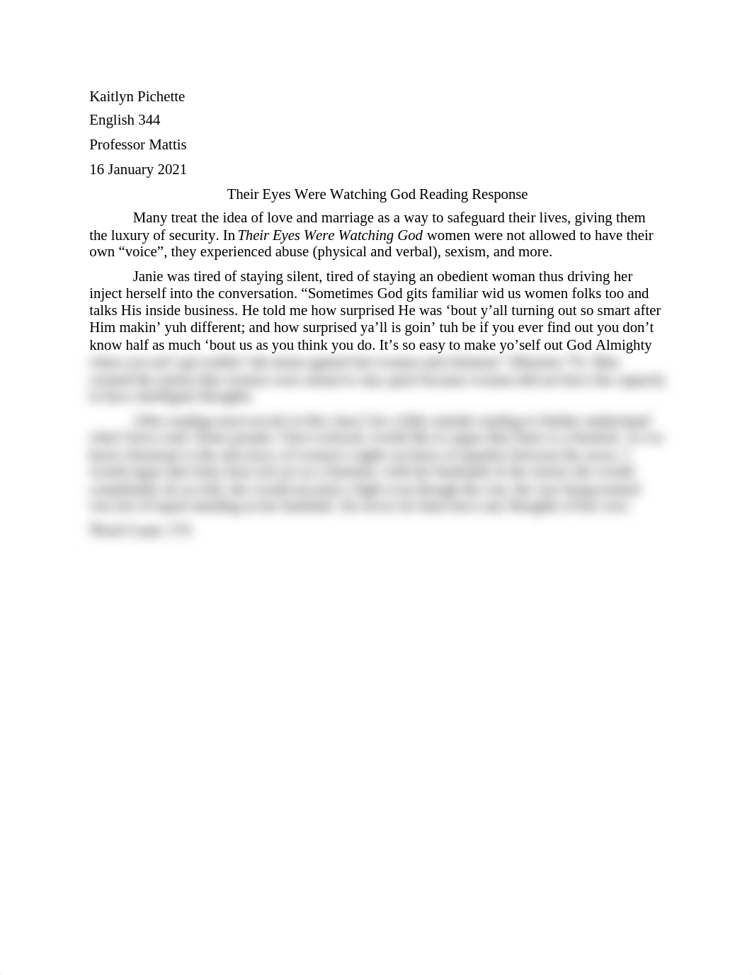 Their Eyes Were Watching God Reading Response.docx_dss0zzmvrng_page1