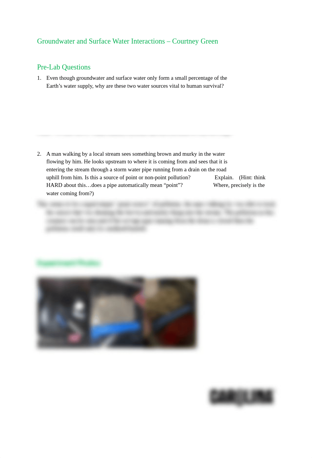 Surface Groundwater_Lab Report.pdf_dss8rl0ll7p_page1