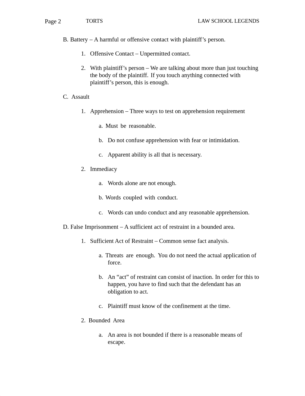 Torts Handout.pdf_dssjszvdcgc_page2