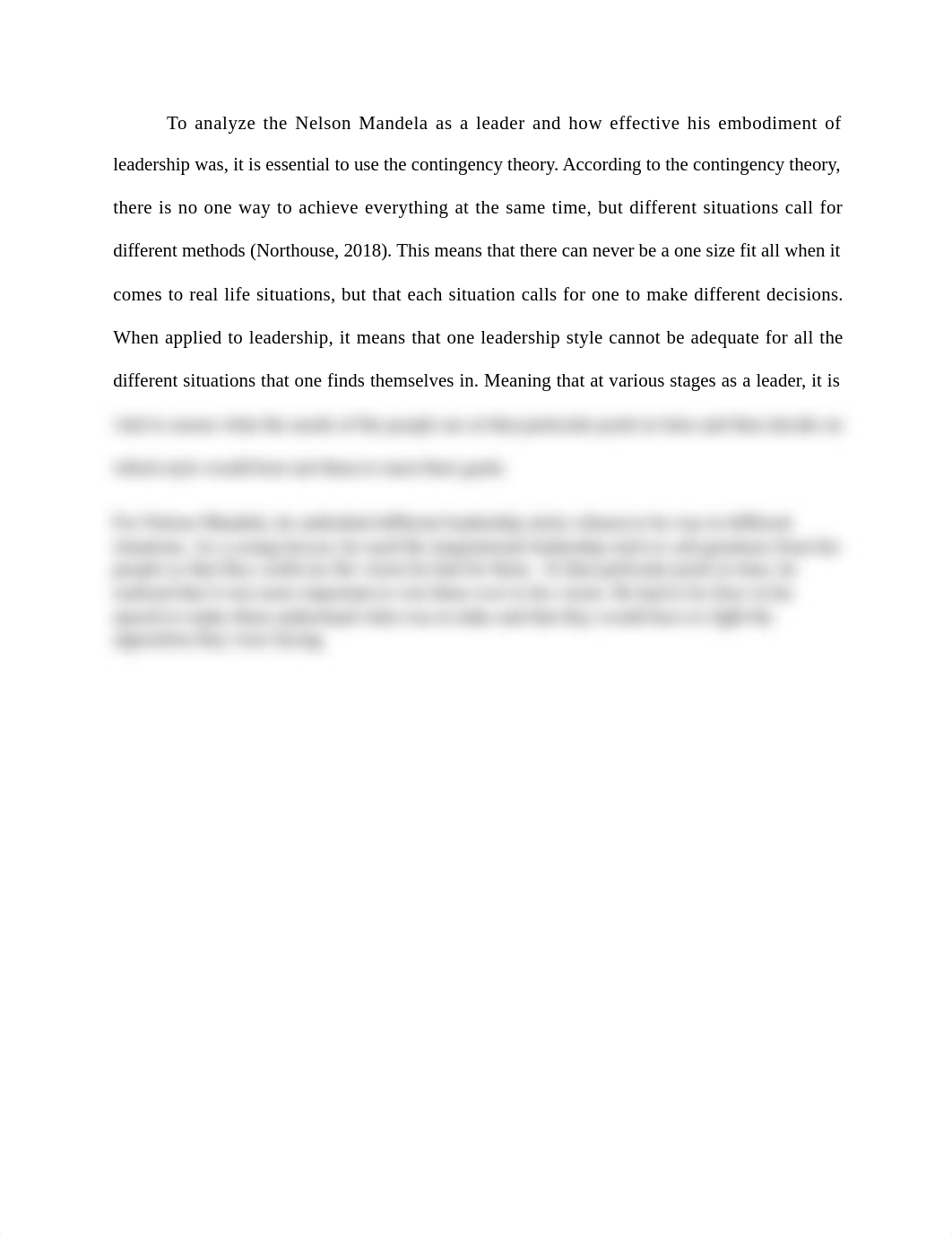 To analyze the Nelson Mandela as a leader and how effective his embodiment of leadership was.docx_dsskdas2dn2_page1