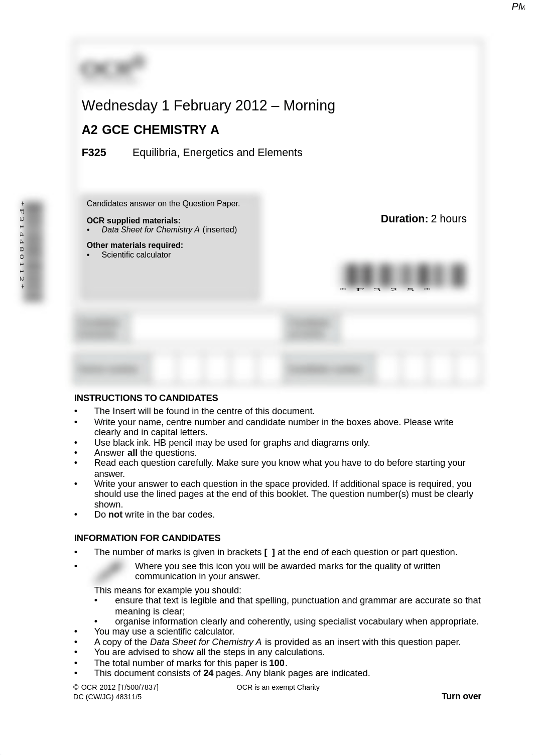 January 2012 QP - Unit 5 OCR Chemistry A-level_dssn8oshjwc_page1