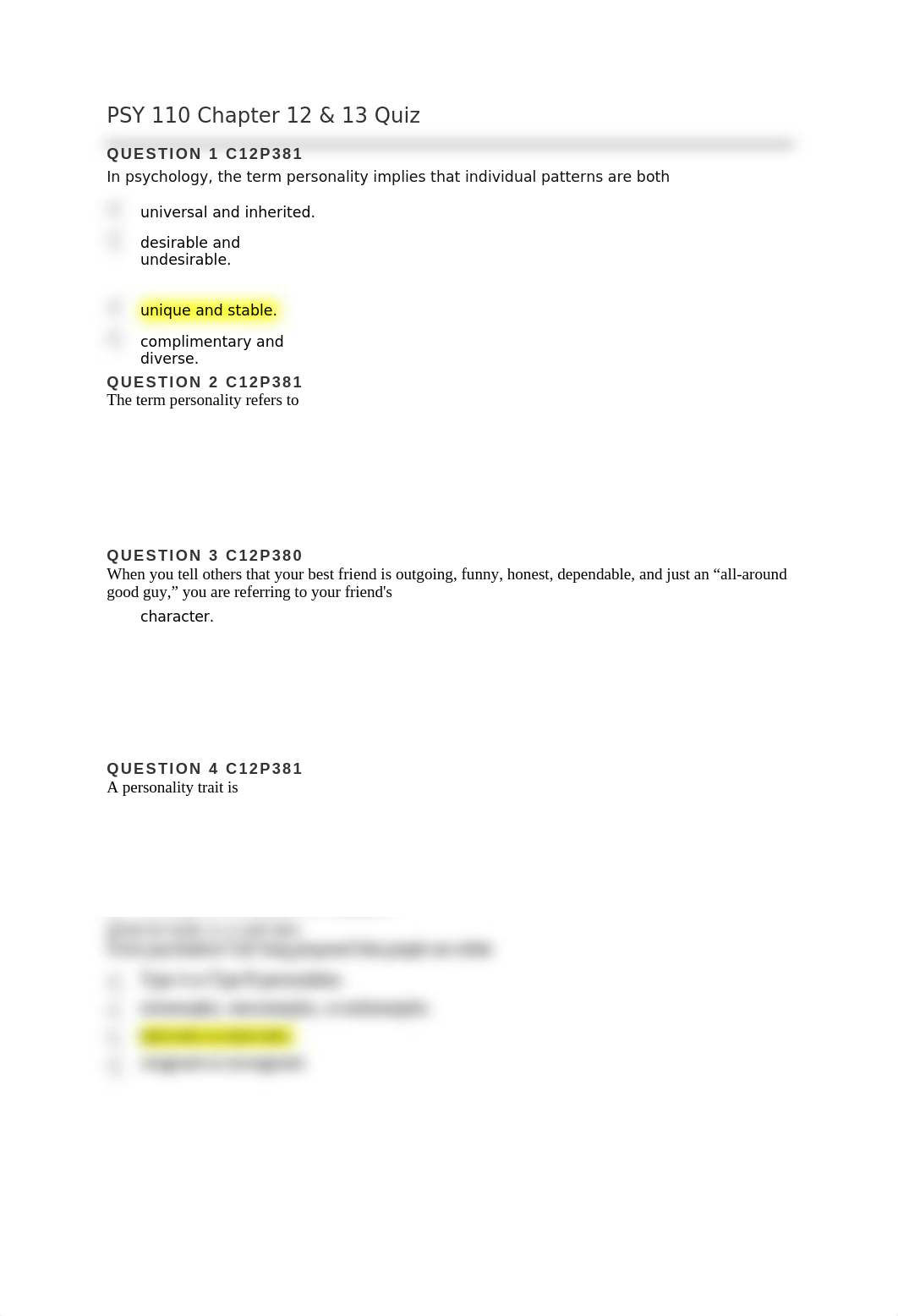 PSY 110 Chapter 12 & 13 ANSWERED.docx_dssnj0j5fx7_page1