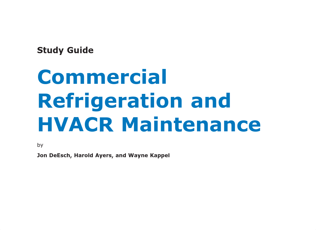 Study Guide Commercial Refrigeration and HVACR Maintenance_dst3ctlwqeu_page1