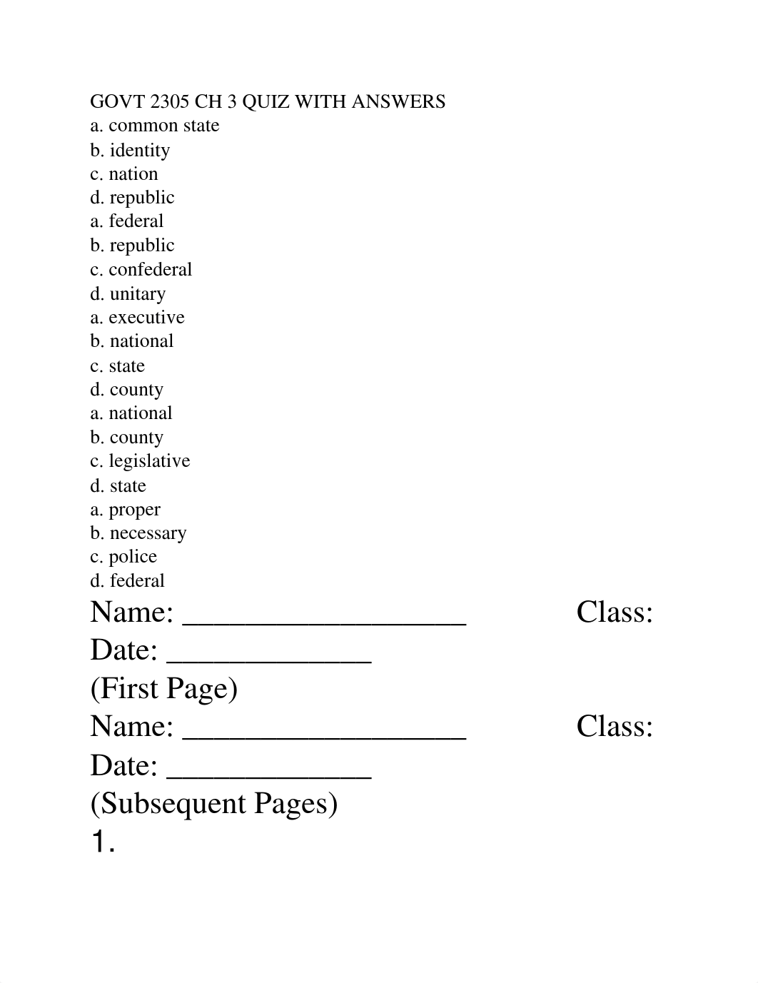 GOVT 2305 CH 3 QUIZ WITH ANSWERS.docx_dst9b7dal0e_page1