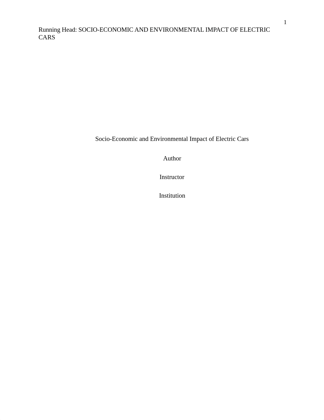 SOCIO-ECONOMIC AND ENVIRONMENTAL IMPACT OF ELECTRIC CARS (1).docx_dstd66g9j2n_page1