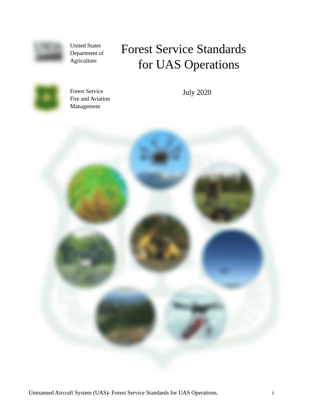 Forest Service Standards for UAS Operations 07012020.pdf_dstg49zbvxq_page1