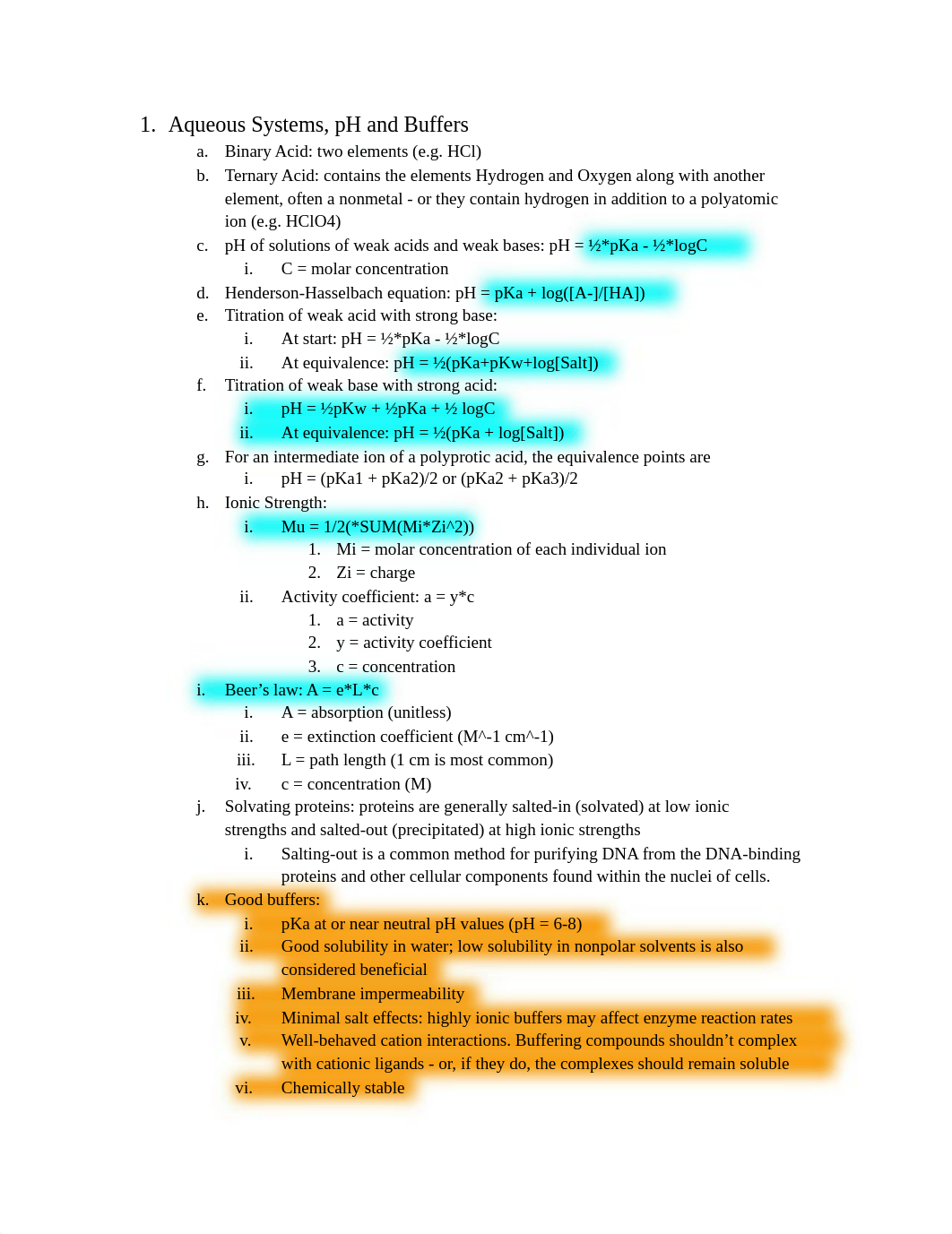 BCHM Exam 1 Notes.pdf_dsti7n9lfag_page1