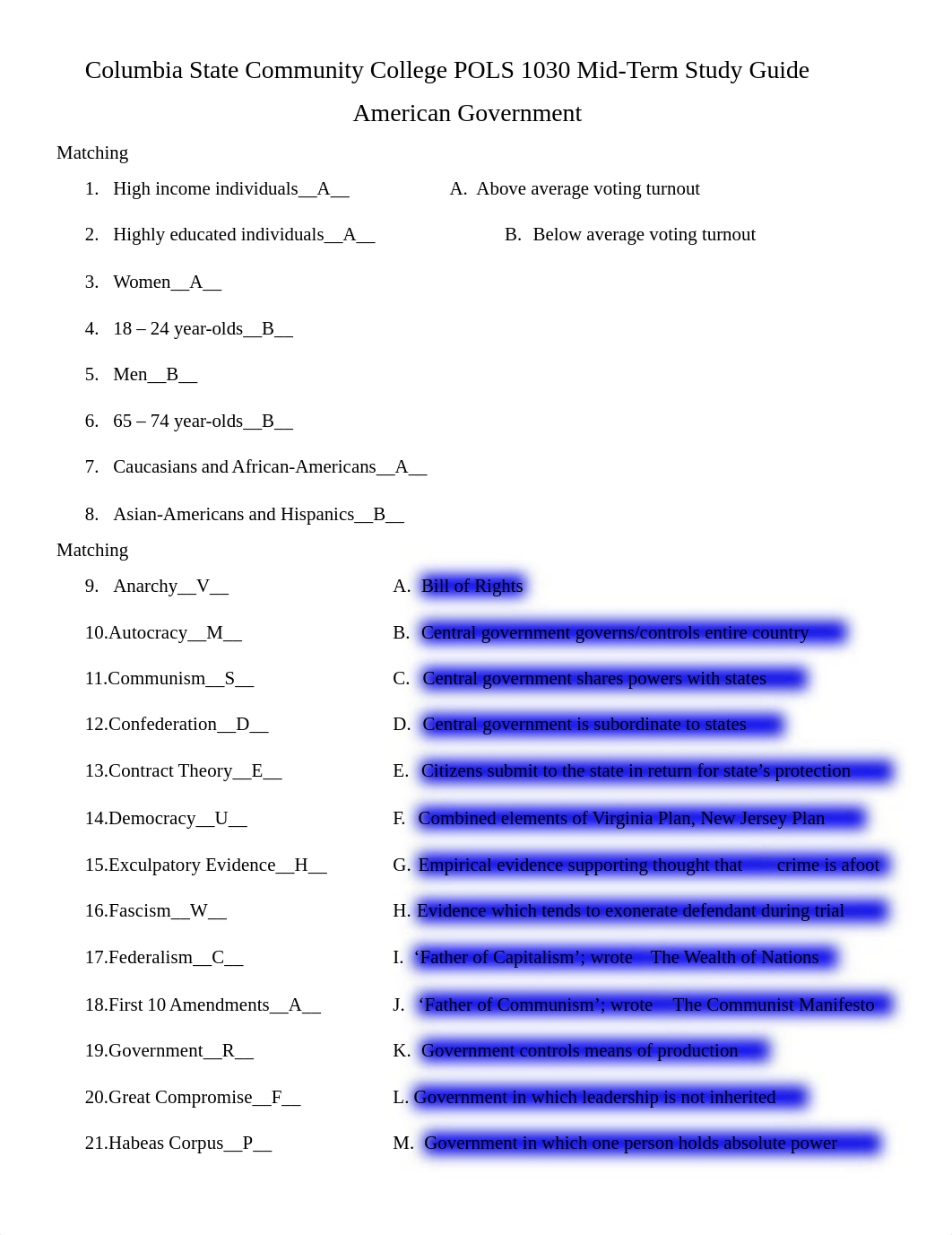 CSCC Am Gov Mid-Term Study Guide, Fall 2022.docx_dstl1ck4dra_page1