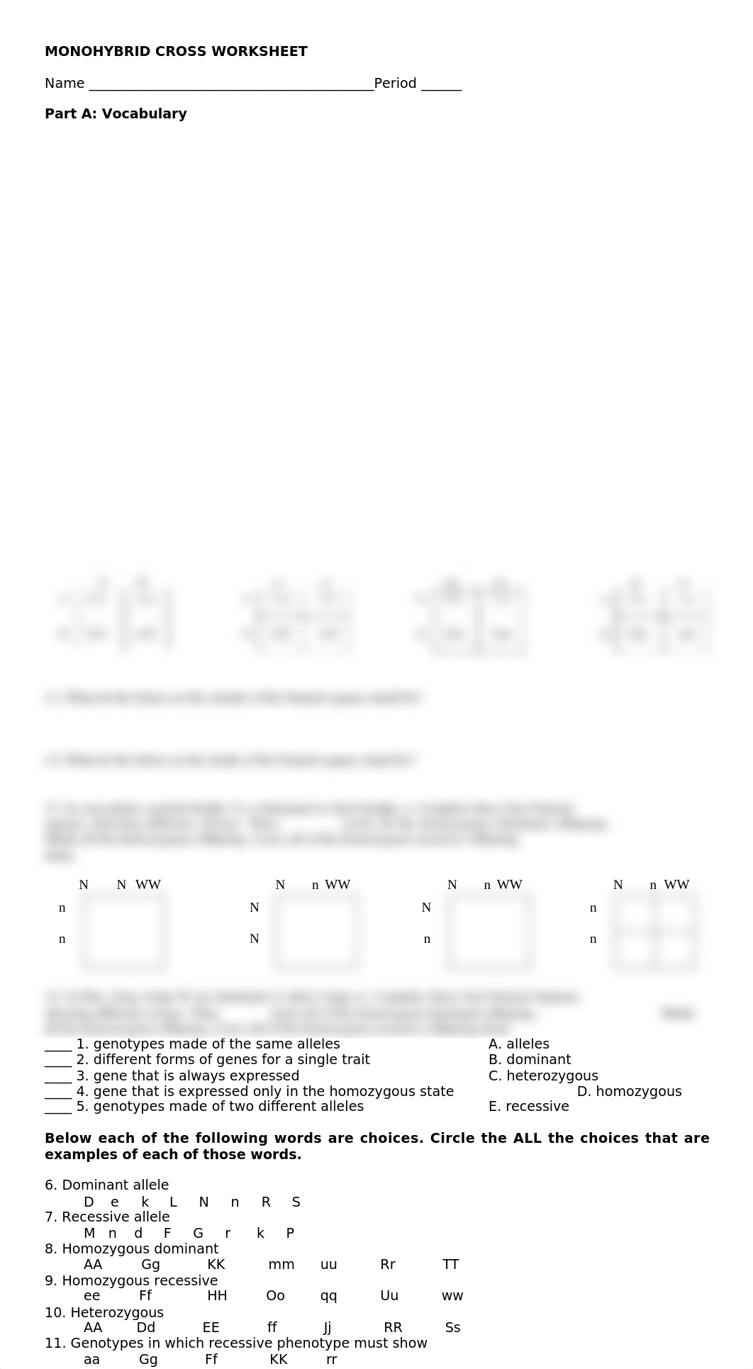 MONOHYBRID CROSS WORKSHEET PRACTICE PROBLEMS.docx_dstlk1907us_page1