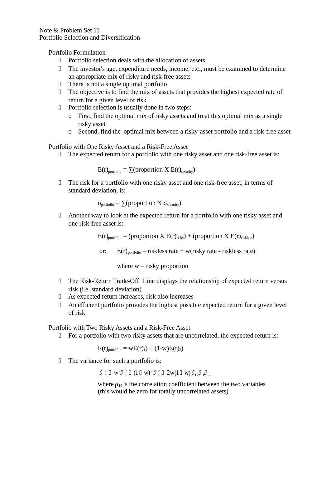 N-Note & Problem Set 11 - Portfolio Selection_Diversification_dstnp4r5bcj_page1