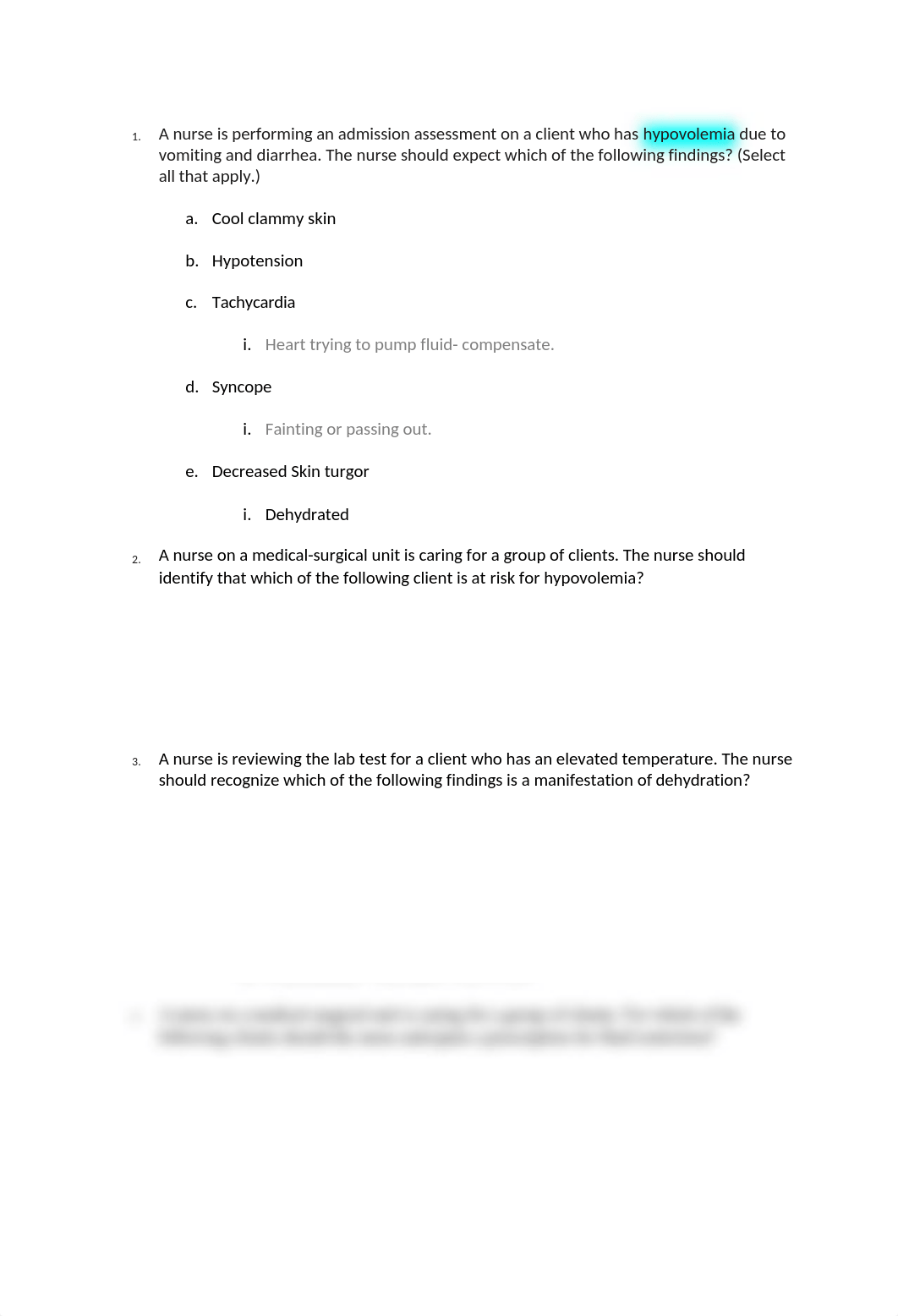 A nurse is performing an admission assessment on a client who has hypovolemia due to vomiting and di_dstqd3pa4ub_page1