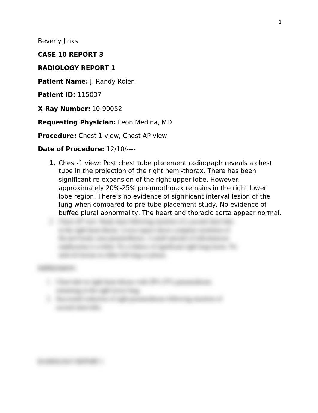 jinks transcription case 10 report 3 radiology report 1.docx_dstvbfk1vno_page1