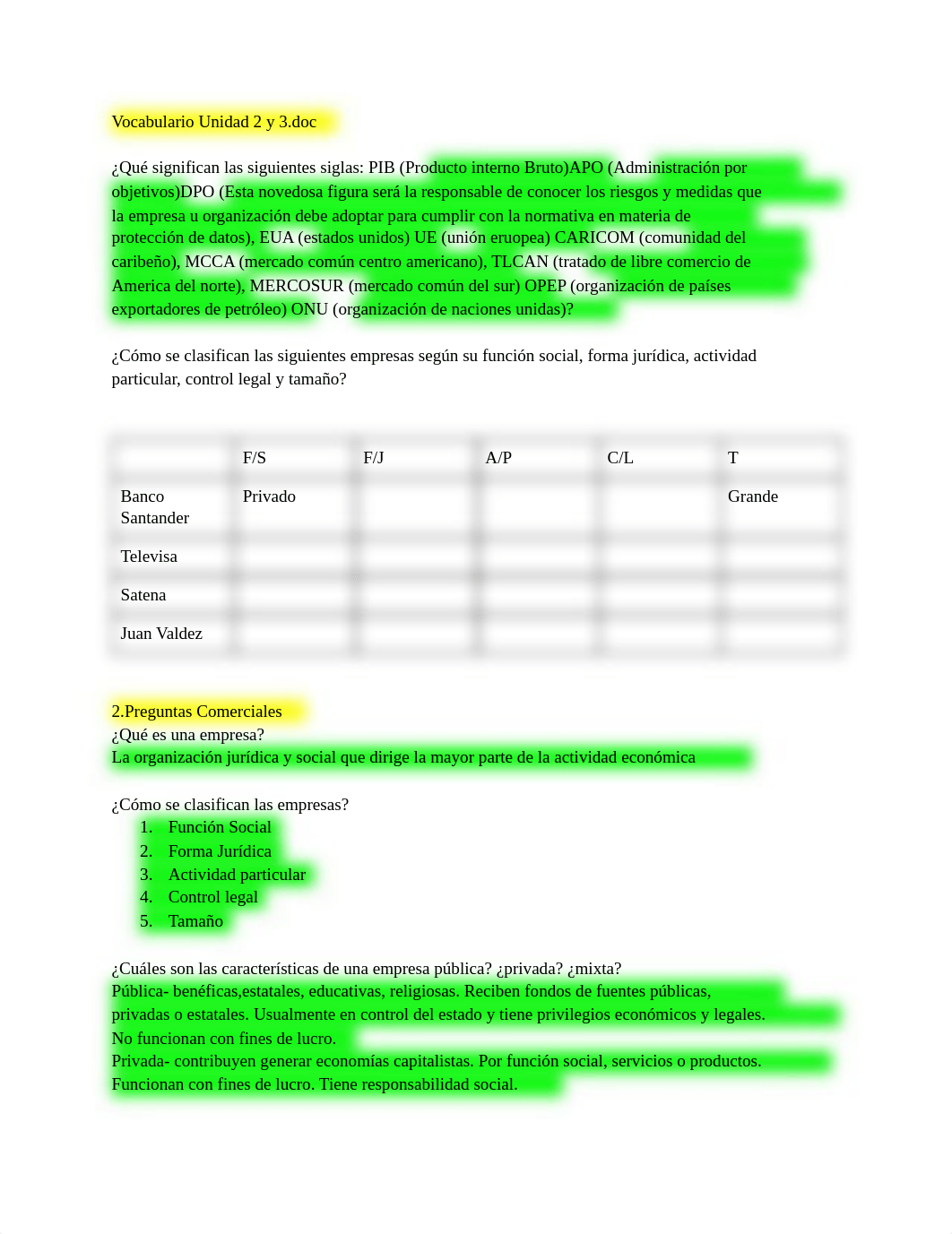 Spanish exam 2 study guide.pdf_dstyeji6djx_page1