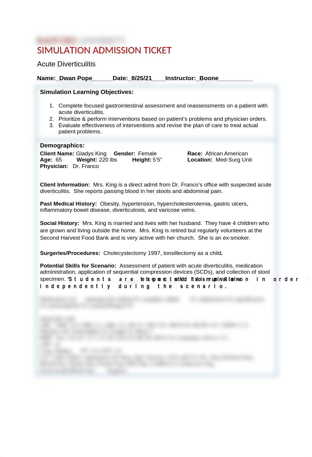 SIMULATION ADMISSION TICKET Acute Diverticulits.doc_dsu2i628p4e_page1