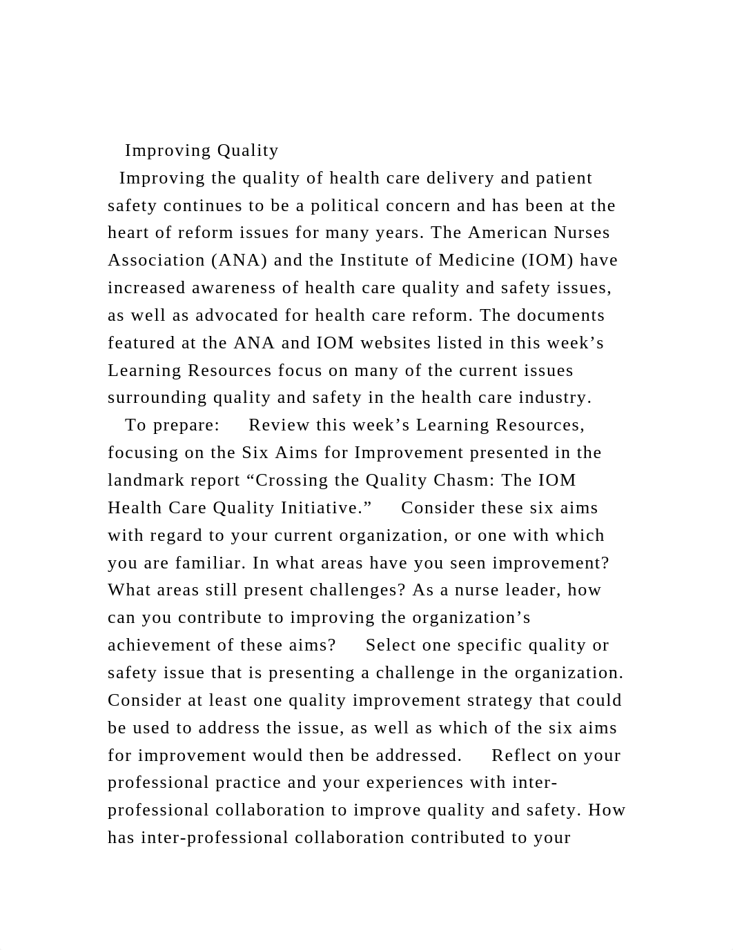 Improving Quality    Improving the quality of health care .docx_dsu4tn4ywgr_page2