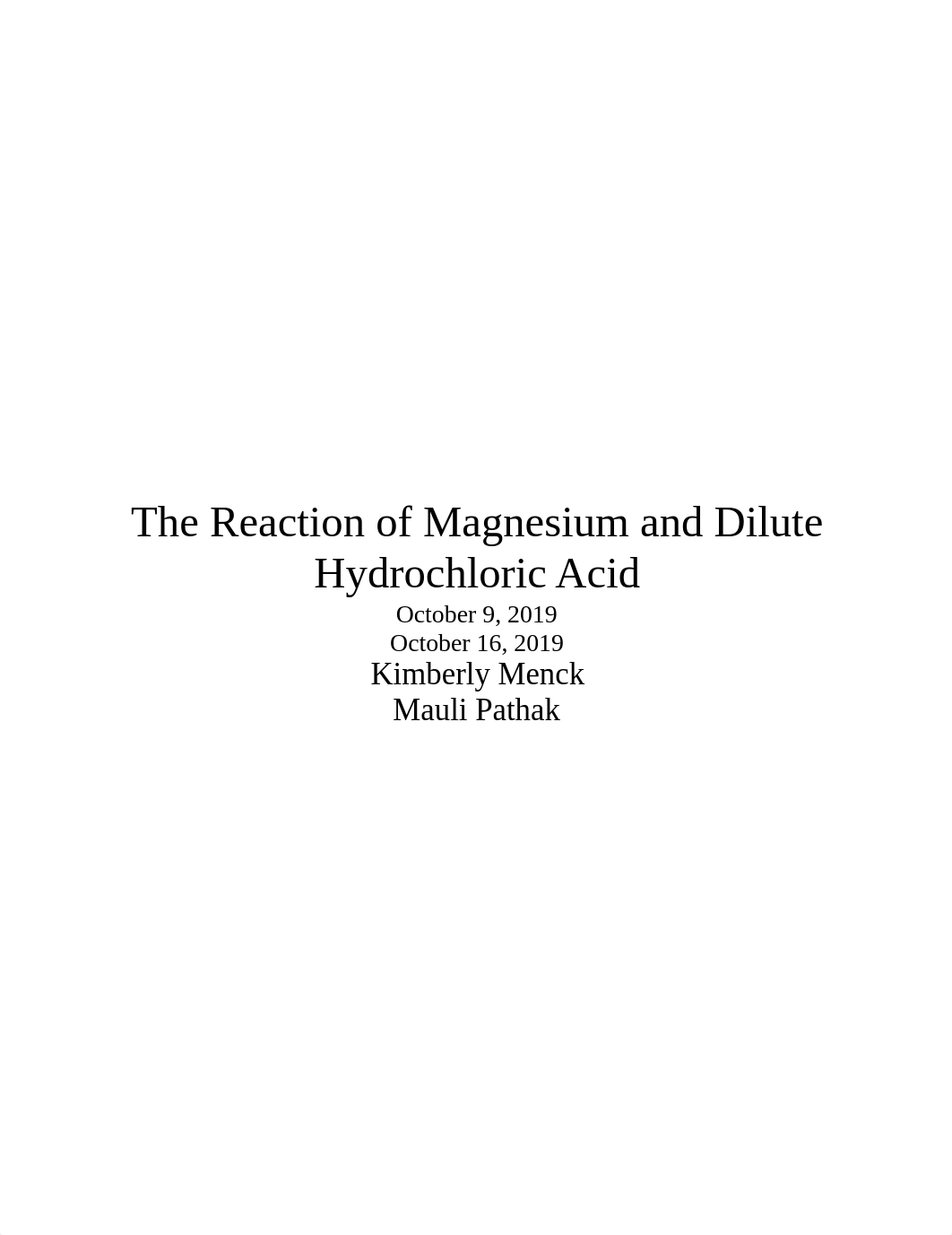 The Reaction of Magnesium and Dilute Hydrochloric Acid.docx_dsu7nq8lb10_page1