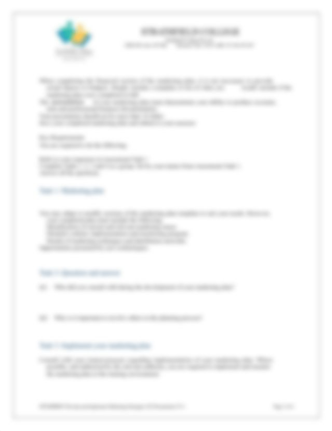 SITXMPR007 Develop_Implement Marketing Strat.AT2.V2.1.docx_dsuaudq2jb5_page2