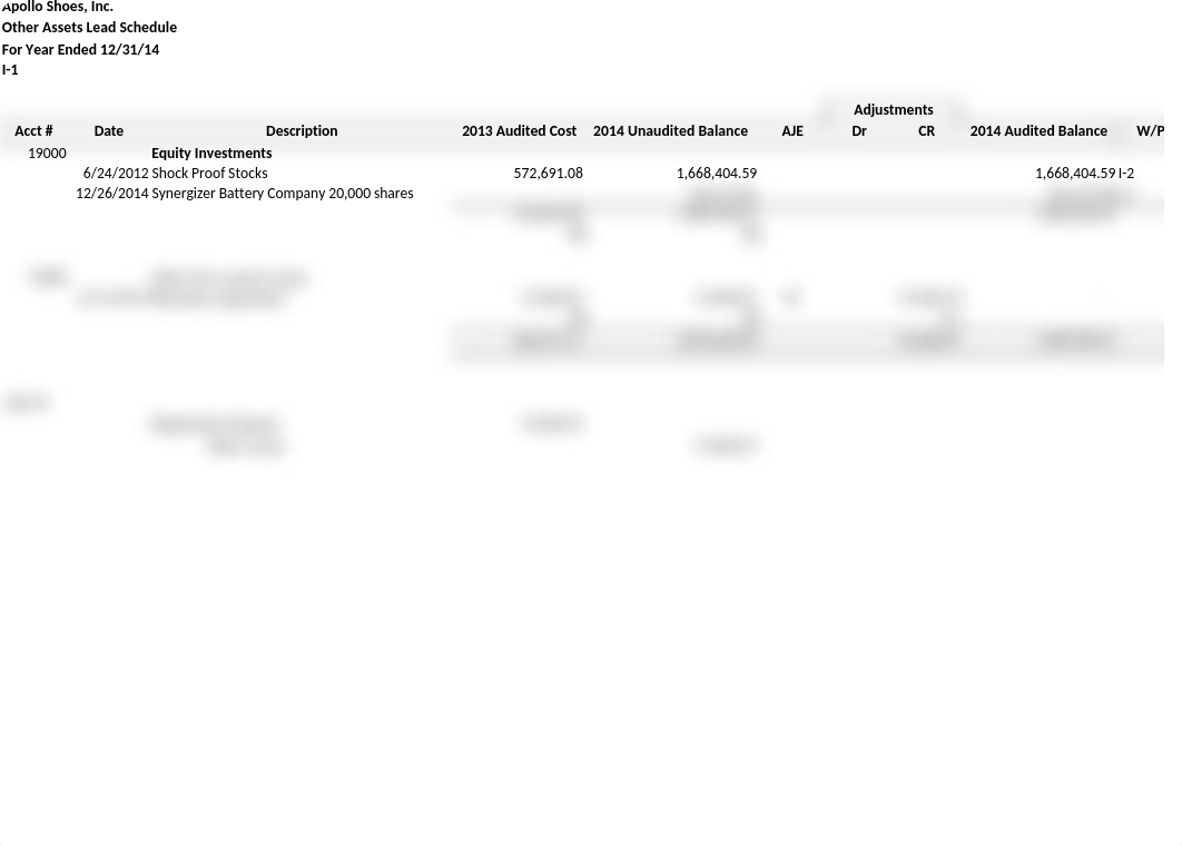 Apollo Other Assets Lead Schedule_dsubm8u2f6j_page1