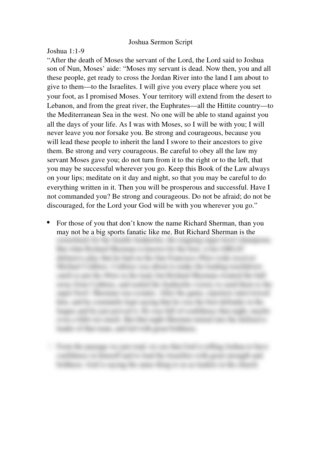 Joshua Sermon Script Assignment_dsue20ivyhj_page1