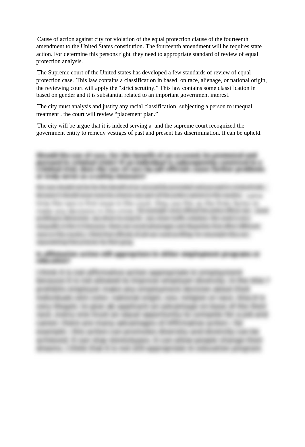 Cause of action against city for violation of the equal protection clause of the fourteenth amendmen_dsujdt1c3rz_page1