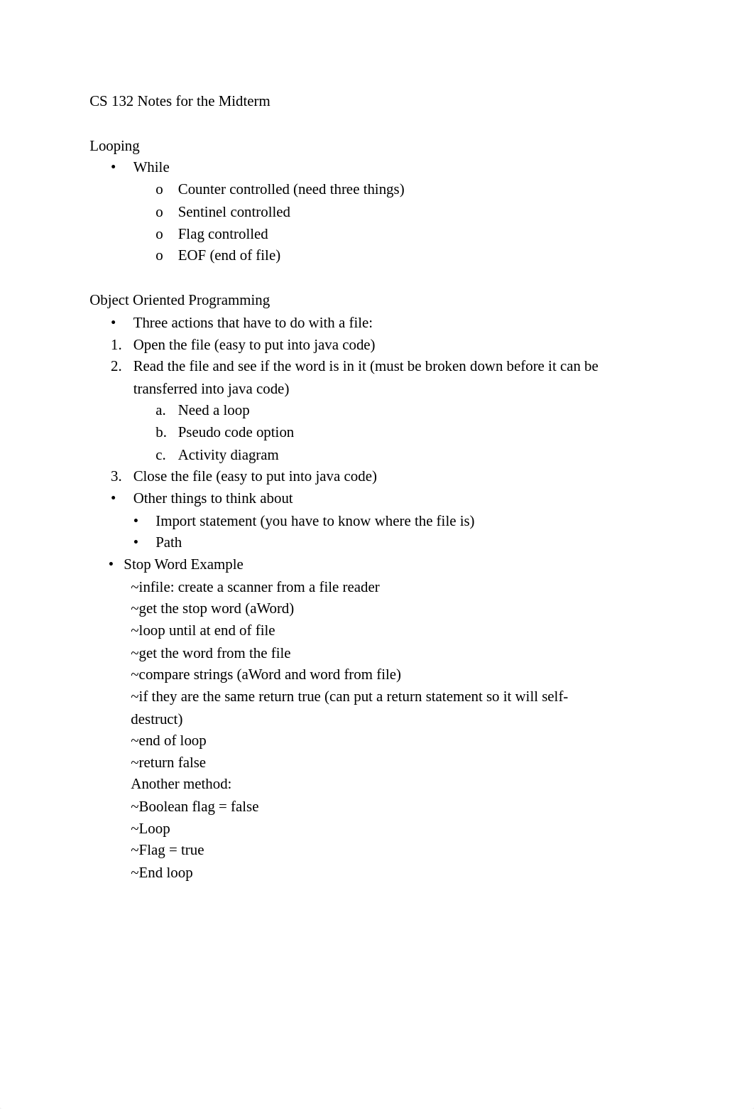 CS 132 Notes for the Midterm_dsum3de95k2_page1