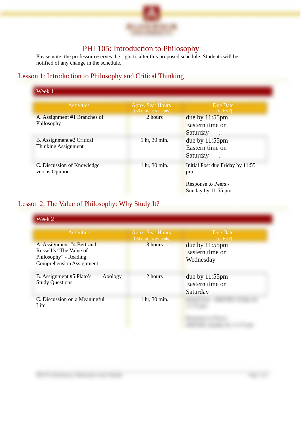 Philosophy Course Calendar.docx_dsunt2vvlot_page1