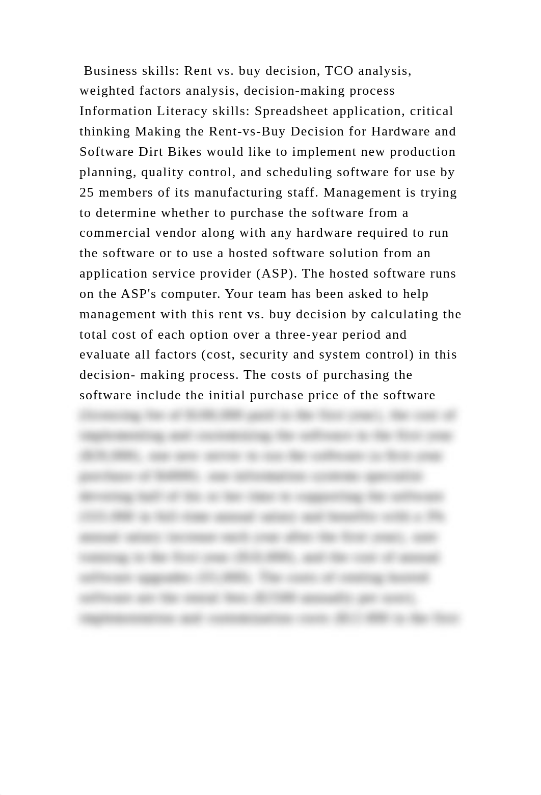 Business skills Rent vs. buy decision, TCO analysis, weighted factor.docx_dsvd5zhg9k3_page2