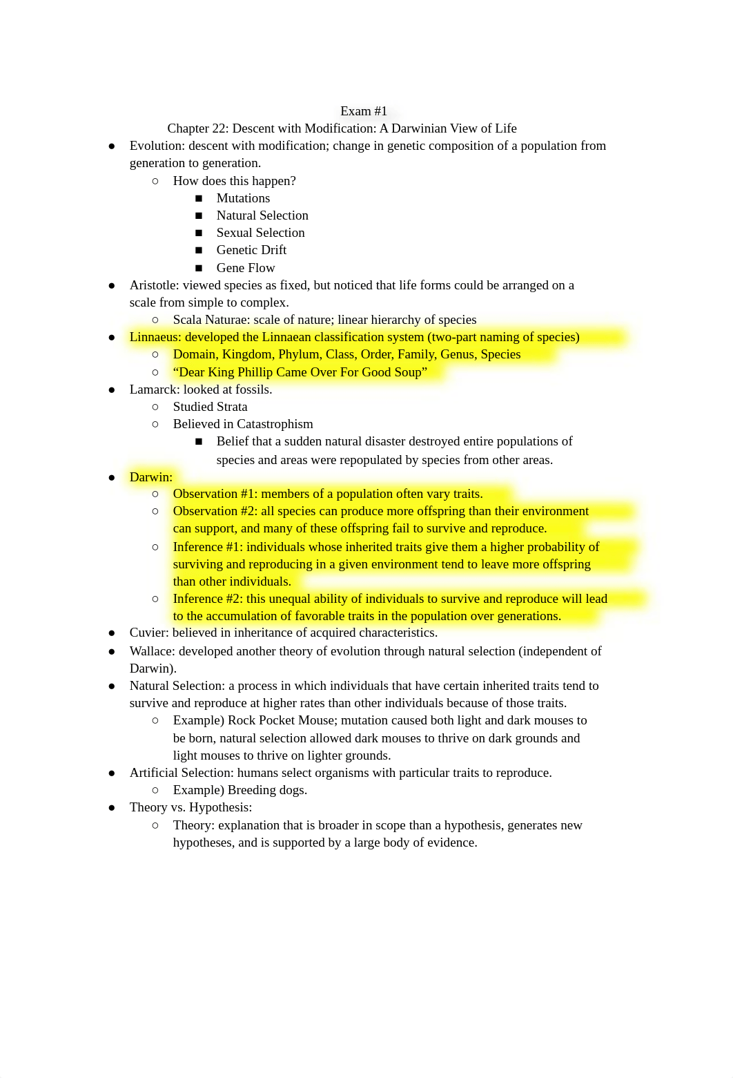 Bio Exam #1 Study Guide.docx_dsveabk1z00_page1