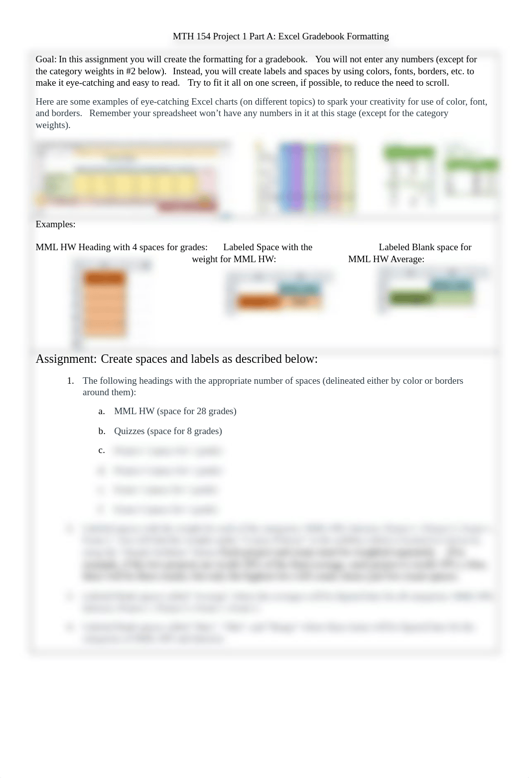 MTH 154 Project 1 Part A Excel Gradebook Formatting Fall 2020.docx_dsvy9pjdloy_page1