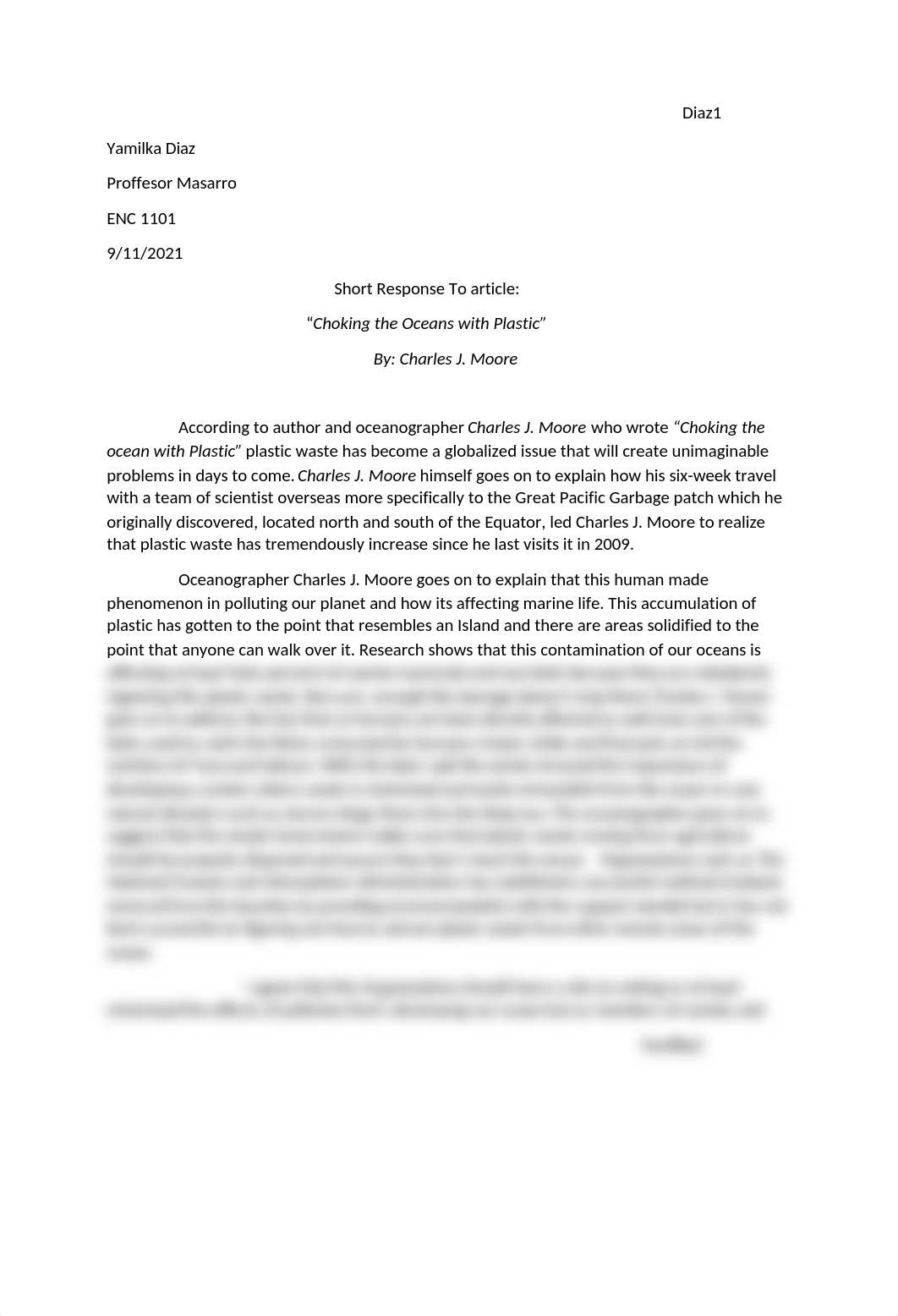 Yamilka Diaz Short Response.docx_dsw232c8qav_page1