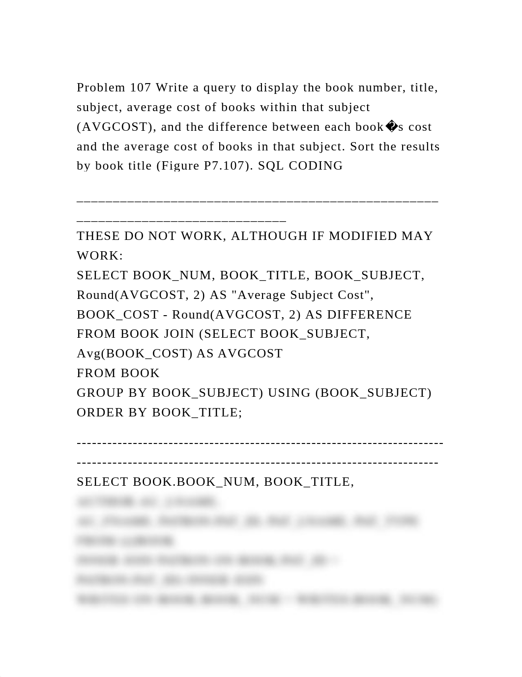 Problem 107 Write a query to display the book number, title, subject.docx_dswkn4716c4_page2