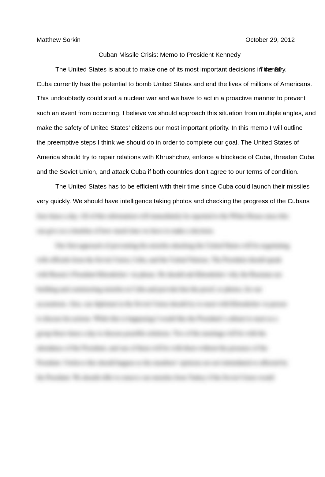 Cuban Missile Crisis Essay_dswl1s099n0_page1