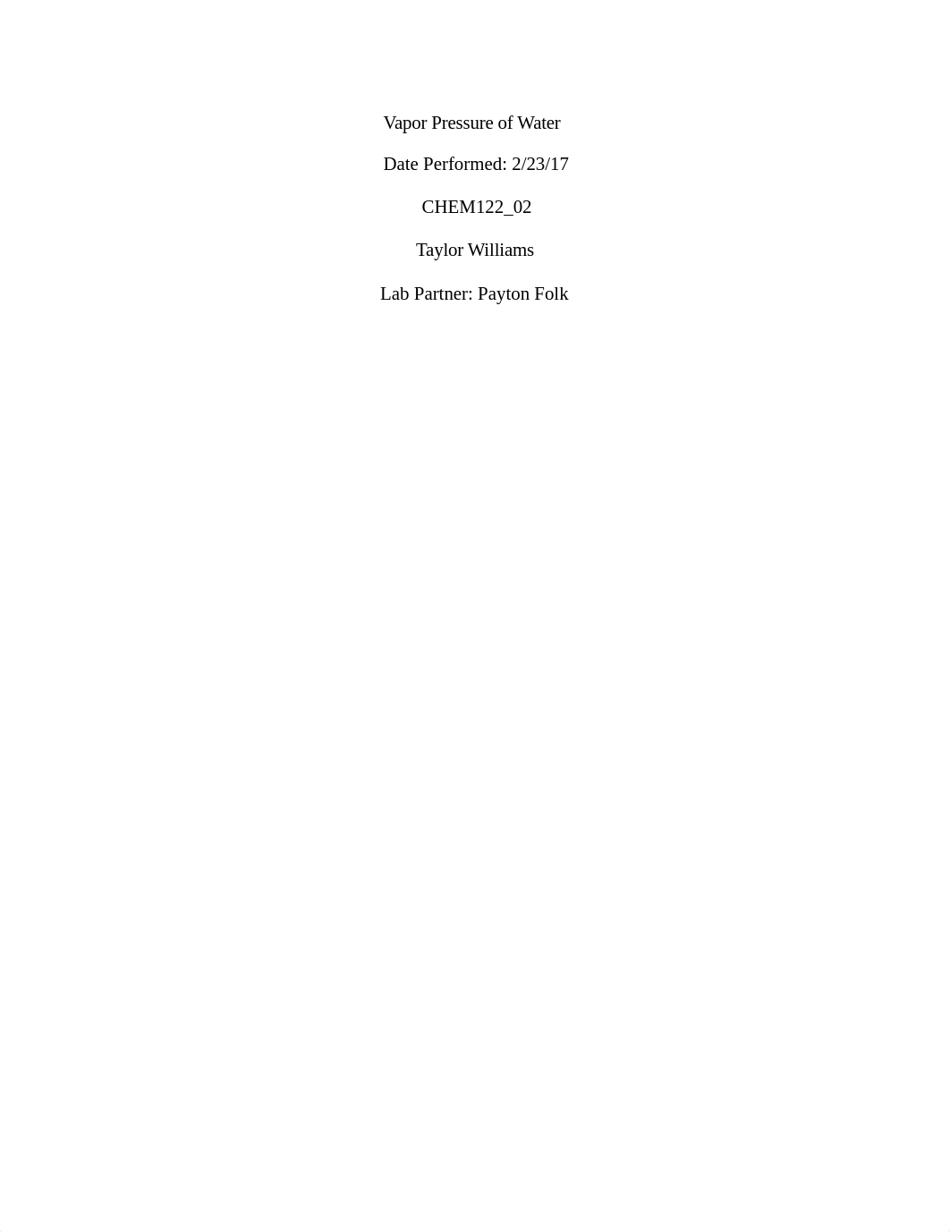 vapor Pressure of Water Lab Report (taylor).docx_dswyly5icn9_page1