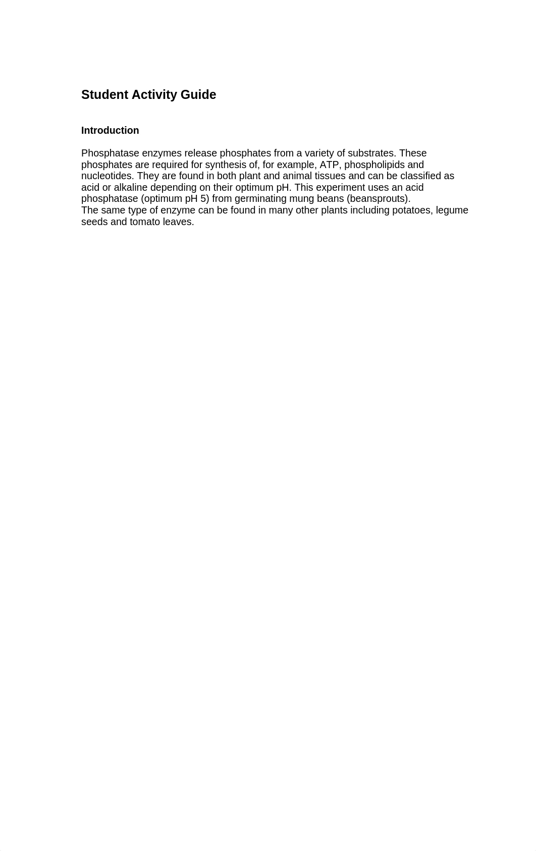 SAPS - Enzyme inhibition - the effect of phosphate on phosphatase - Student Guide_dsx5ezq1nkb_page2