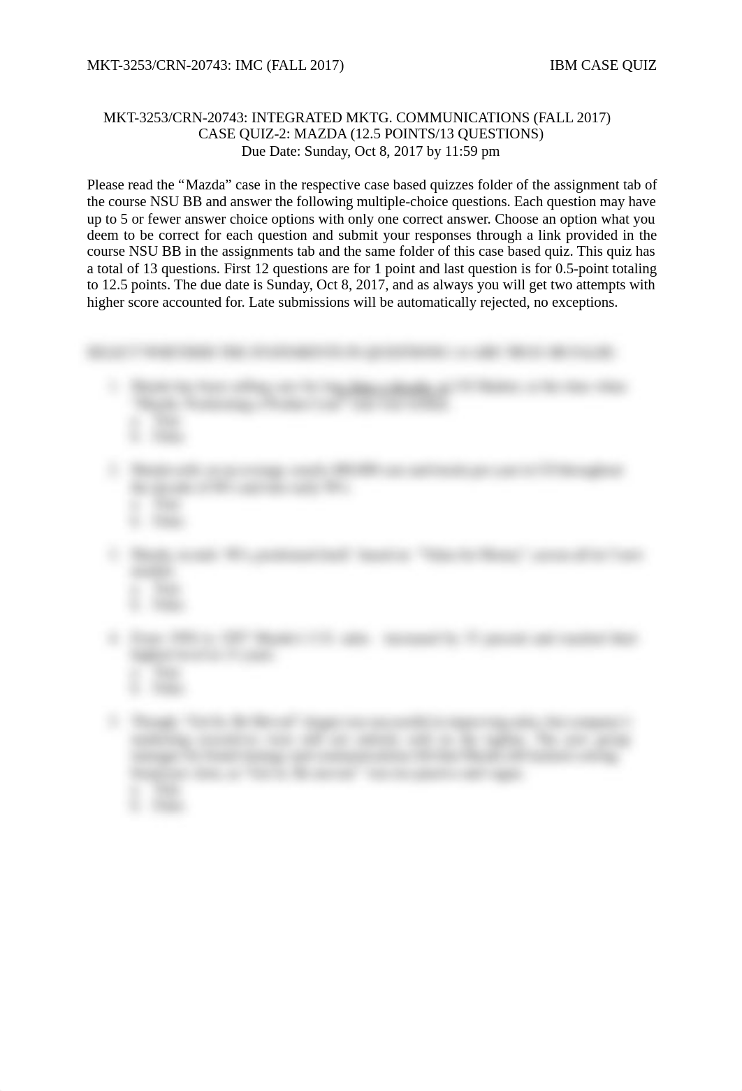 Case Quiz-2 Mazda Doc.pdf_dsx83hnulx0_page1