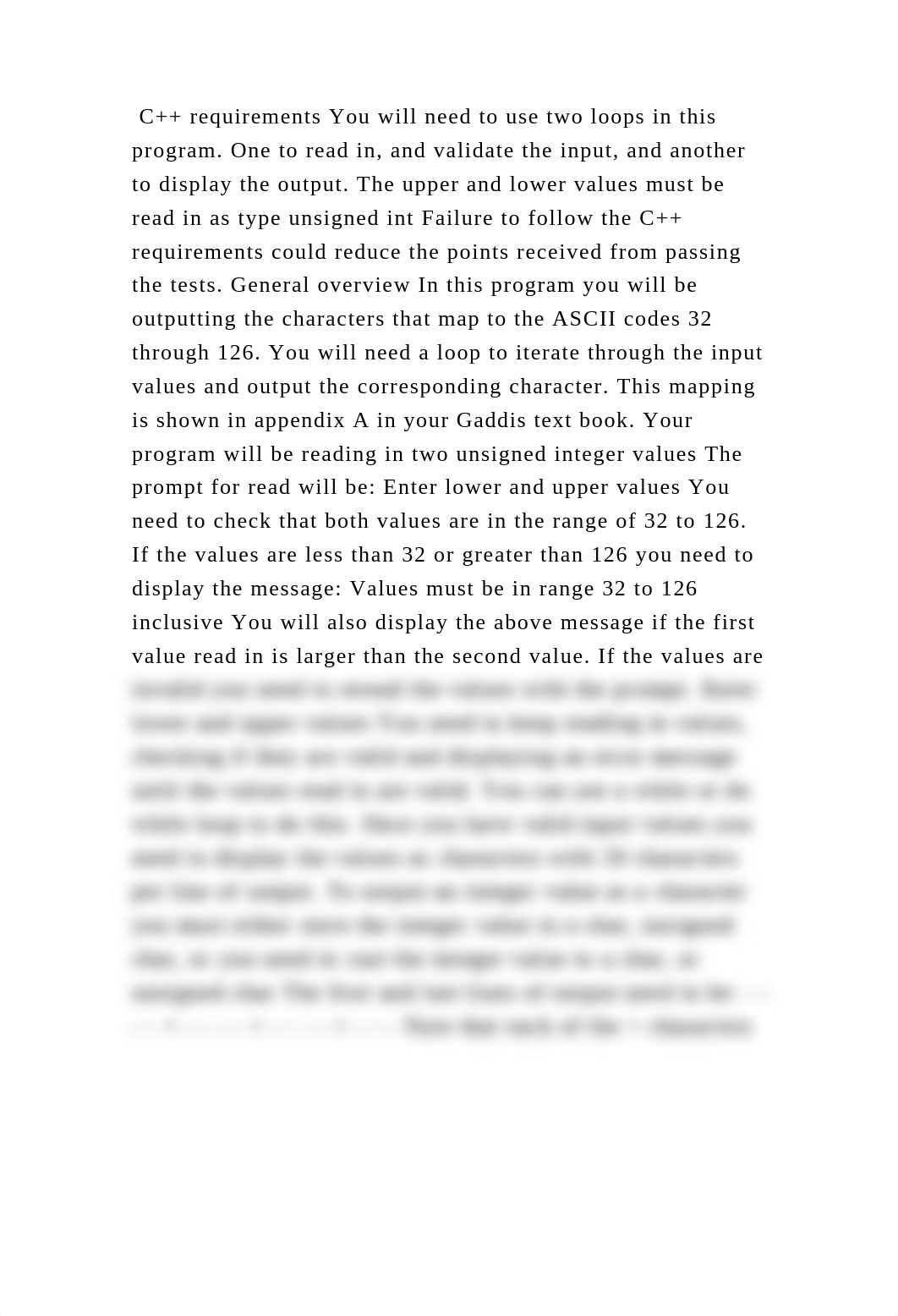 C++ requirements You will need to use two loops in this program. One .docx_dsxf95u3ypv_page2