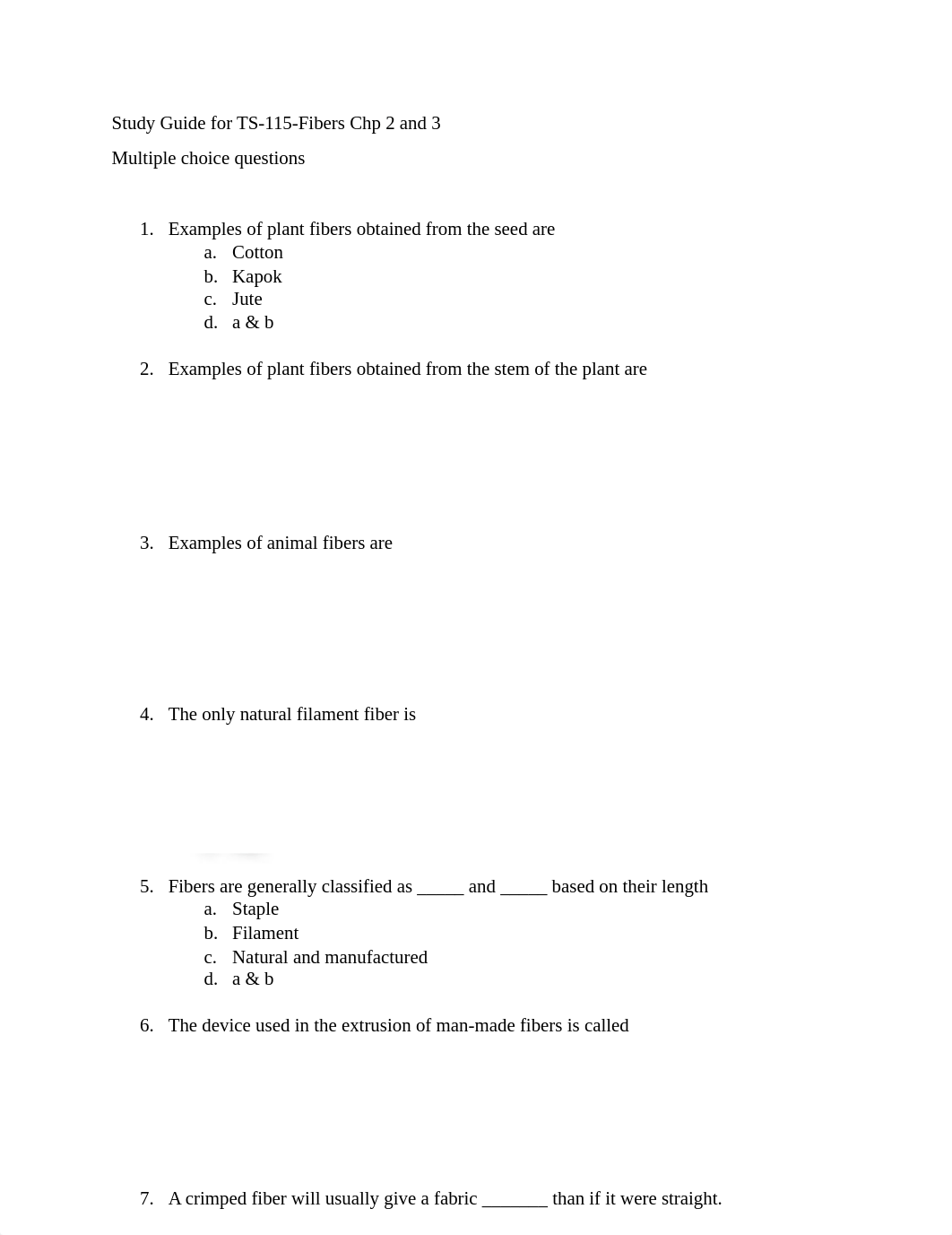 WEEK 4 - STUDY GUIDE -FIBERS - CHAPTER 2 + 3 .pdf_dsxhi5deyst_page1