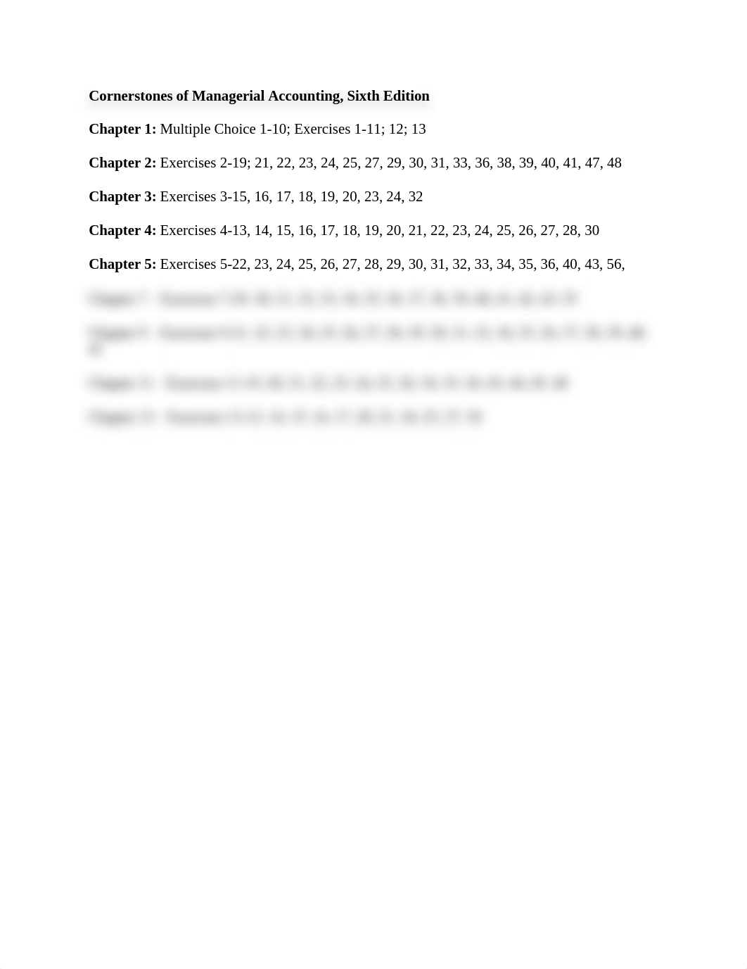 Cornerstones of Managerial Accounting Exercise List_dsxl8jgow29_page1