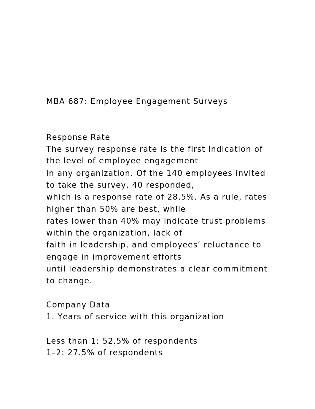 MBA 687 Employee Engagement Surveys  Response Rate .docx_dsxrn20g638_page2