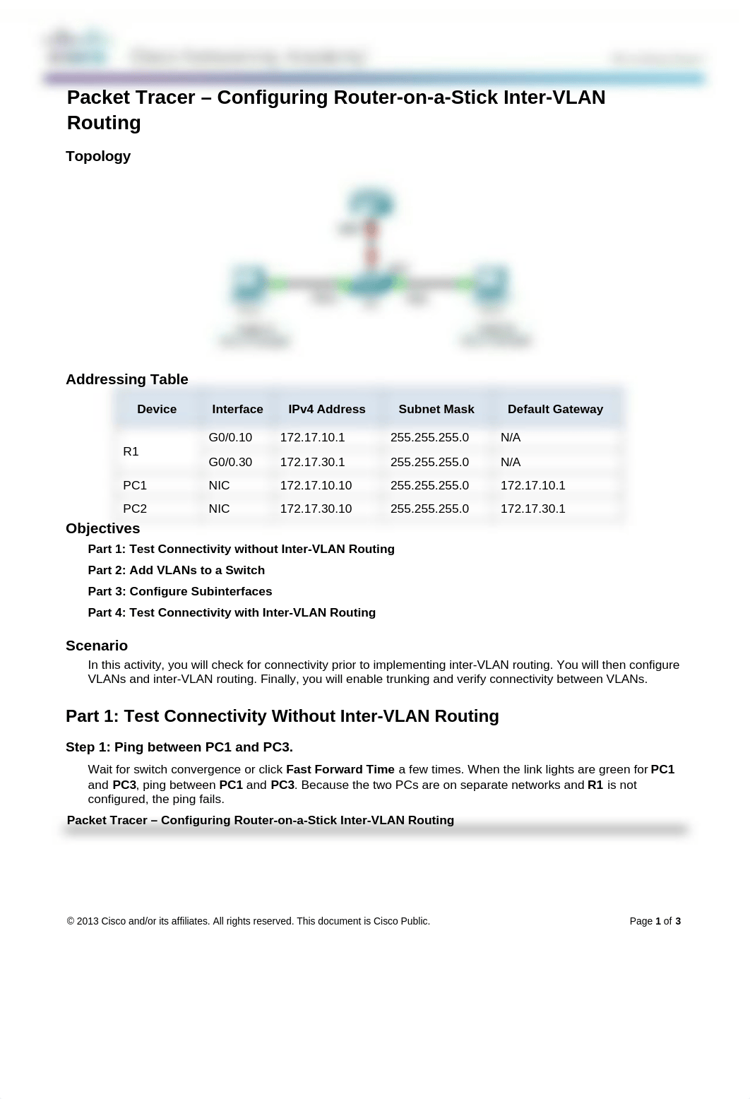 5.1.3.6 Packet Tracer - Configuring Router-on-a-Stick Inter-VLAN Routing Instructions_dsxw54rhqet_page1