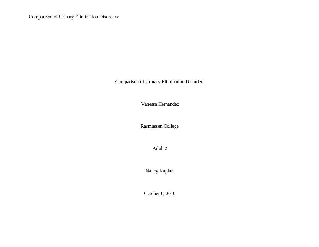 Comparison of Urinary Elimination Disorders.docx_dsxwkb4szu9_page1