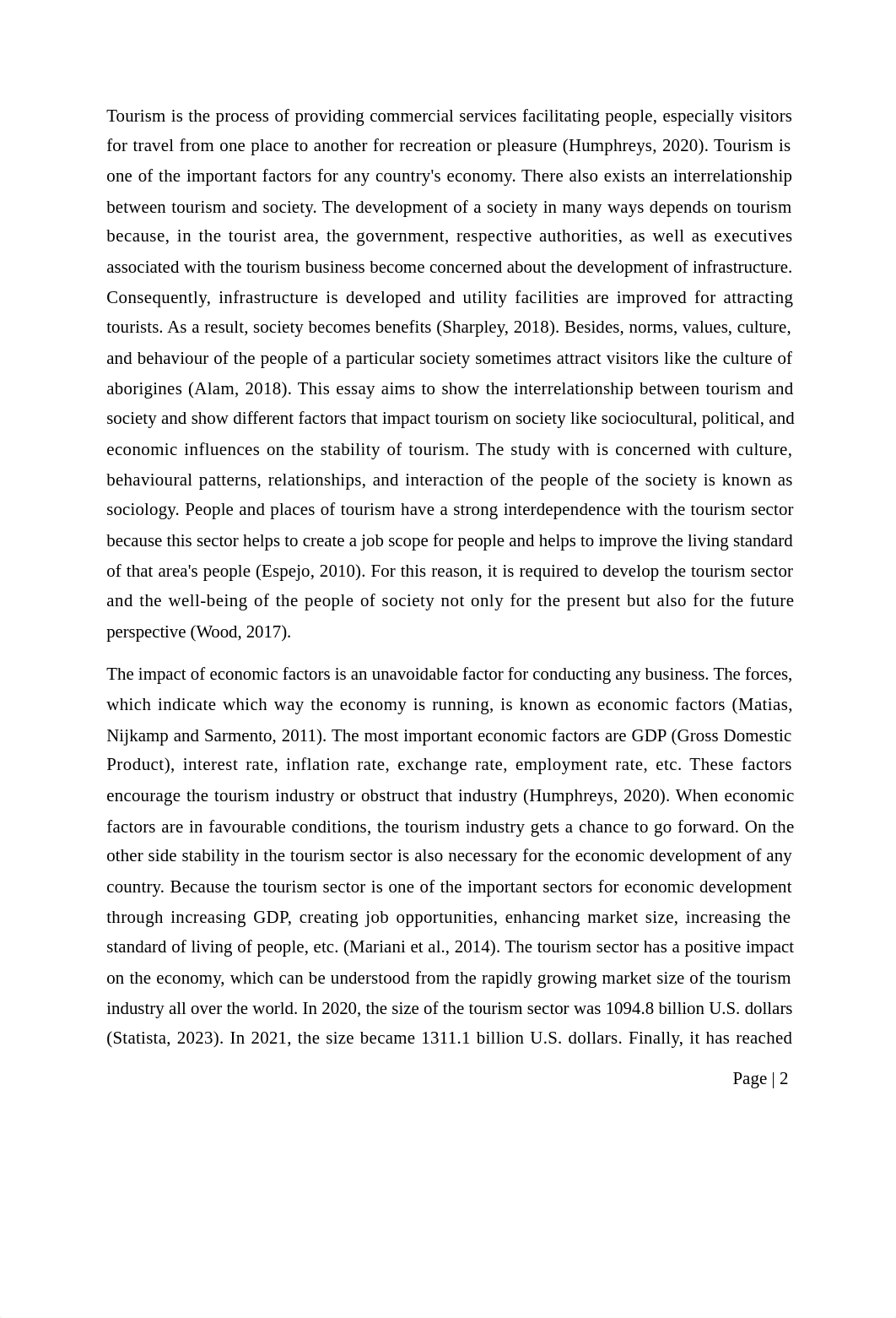 Tourism and Society (MGBBT1TAS) Essay 1 - Marius GBS.docx_dsxxy086mao_page2