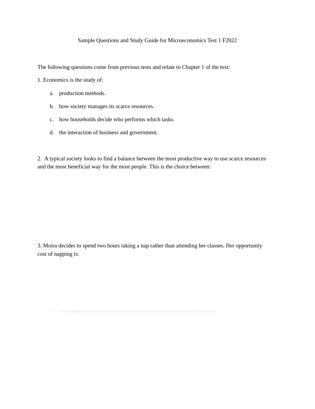 Microeconomics F2022 Test 1 Study Guide.pdf_dsxy736lu88_page1