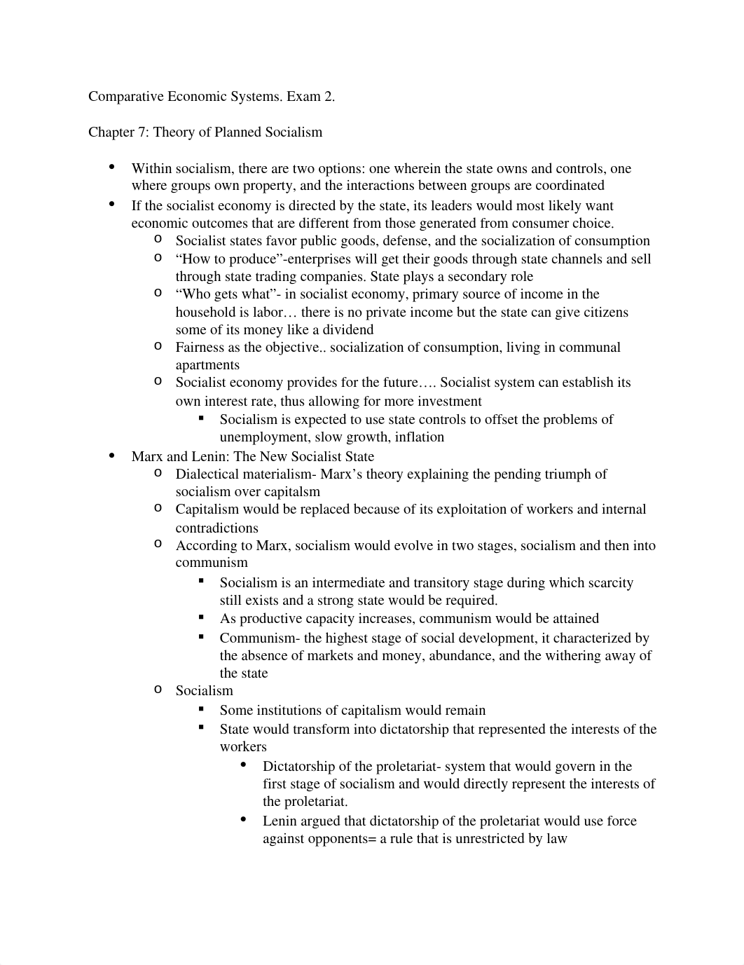 Comparative Economics, Notes Theory of Planned Socialism_dsxyq77zr0h_page1