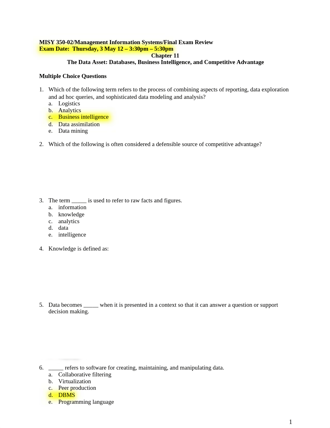 MISY 350-02_Management Information Systems_Final Exam Review_Spr 12.doc_dsyvtfrlt3l_page1