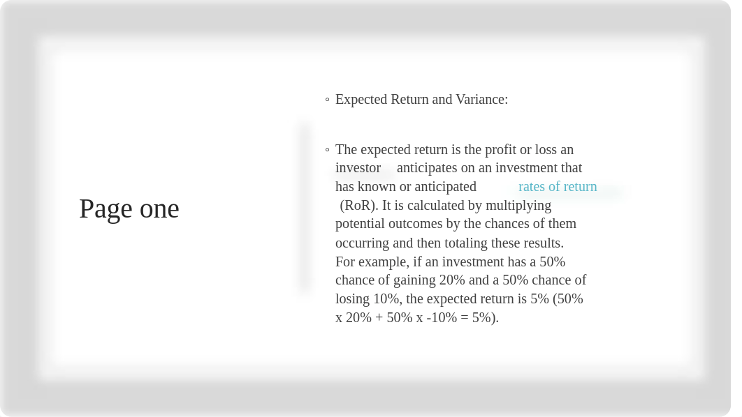 WFU NEW Risk and Return PRIN Week Nine Spring 2020 Part one Gary Tsarsis.pptx_dsz6qaemakr_page2