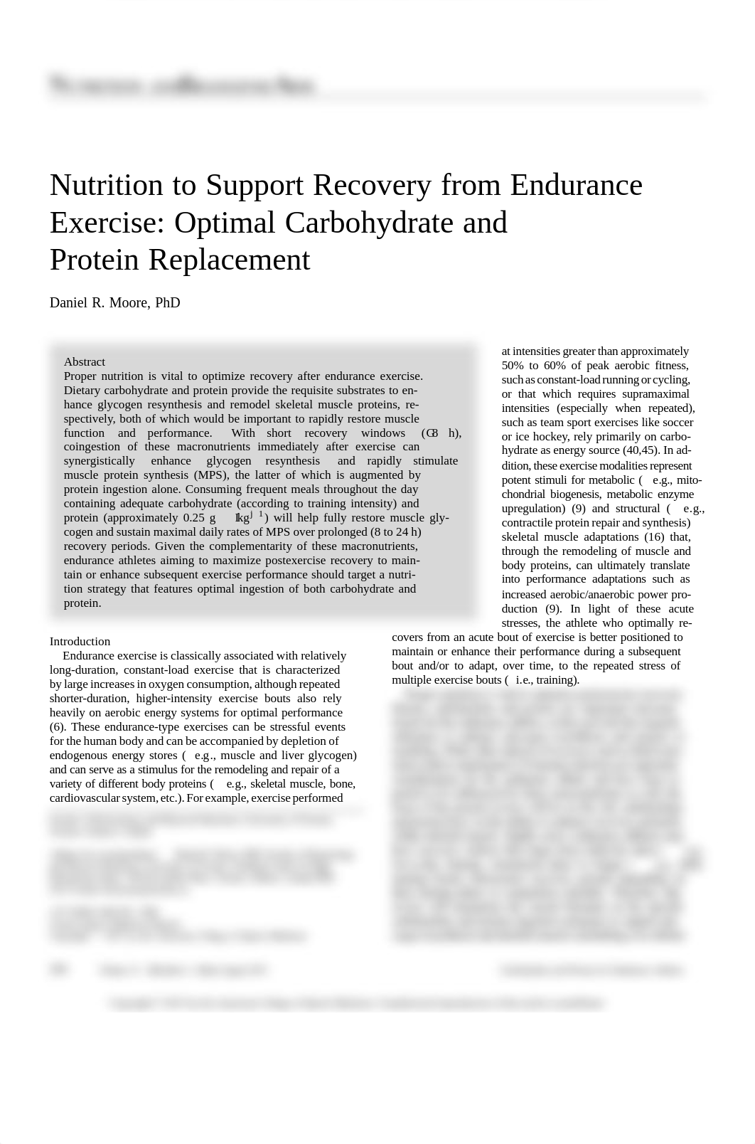 Nutrition to Support Recovery from Endurance Exercise.pdf_dszhahdye31_page1